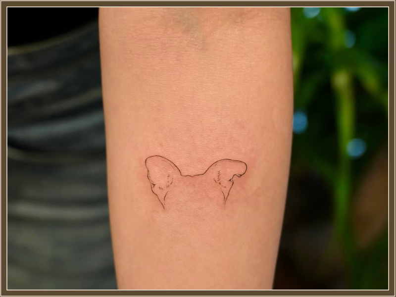 dog ears tattoo