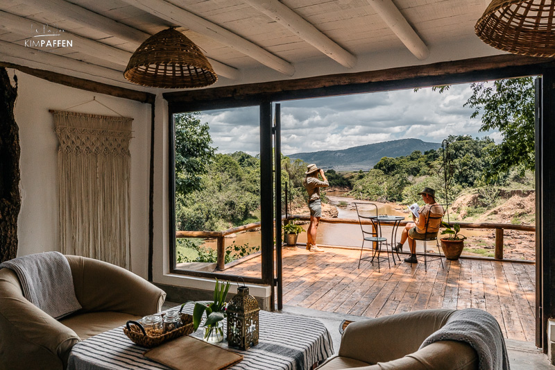 Safari Lodge House in the Wild in Enonkishu Conervancy Kenia Luxe safari lodge House in the Wild in Enonkishu Conservancy in Kenia aan de Mara Rivier