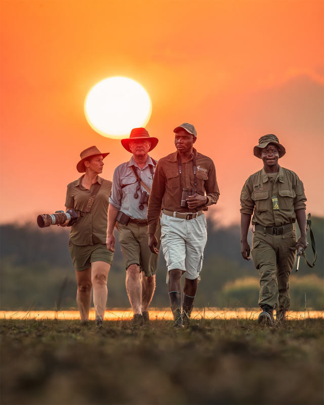 Wandelsafari met ranger in Liwonde National Park Malawi