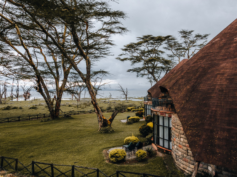 Lake Naivasha Sopa Lodge: ideale middenklasse lodge in de Great Rift Valley van Kenia Lake Naivasha Sopa Lodge in de Great Rift Valley, een van de beste middenklasse accommodaties voor Naivasha en Hell’s Gate National Park