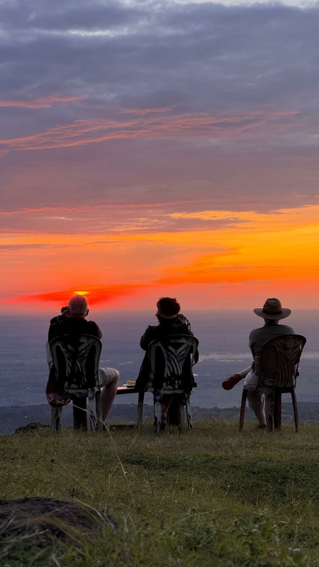 Oeganda sundowner Sipi Falls Oeganda sundowner Sipi Falls