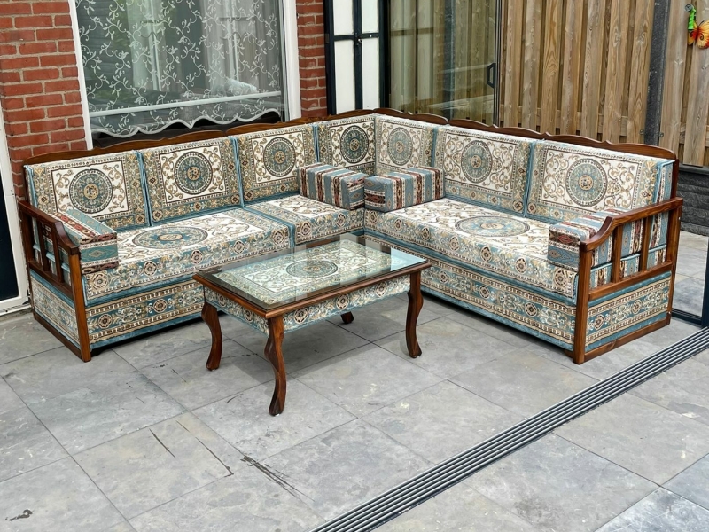 Şark Köşesi Turkuaz Motif 3