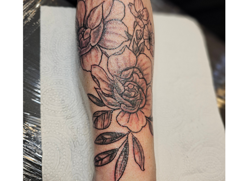 Floral Tattoo Arm