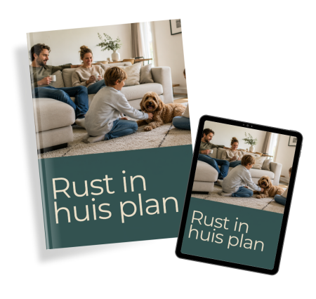 rust in huis kind en hond