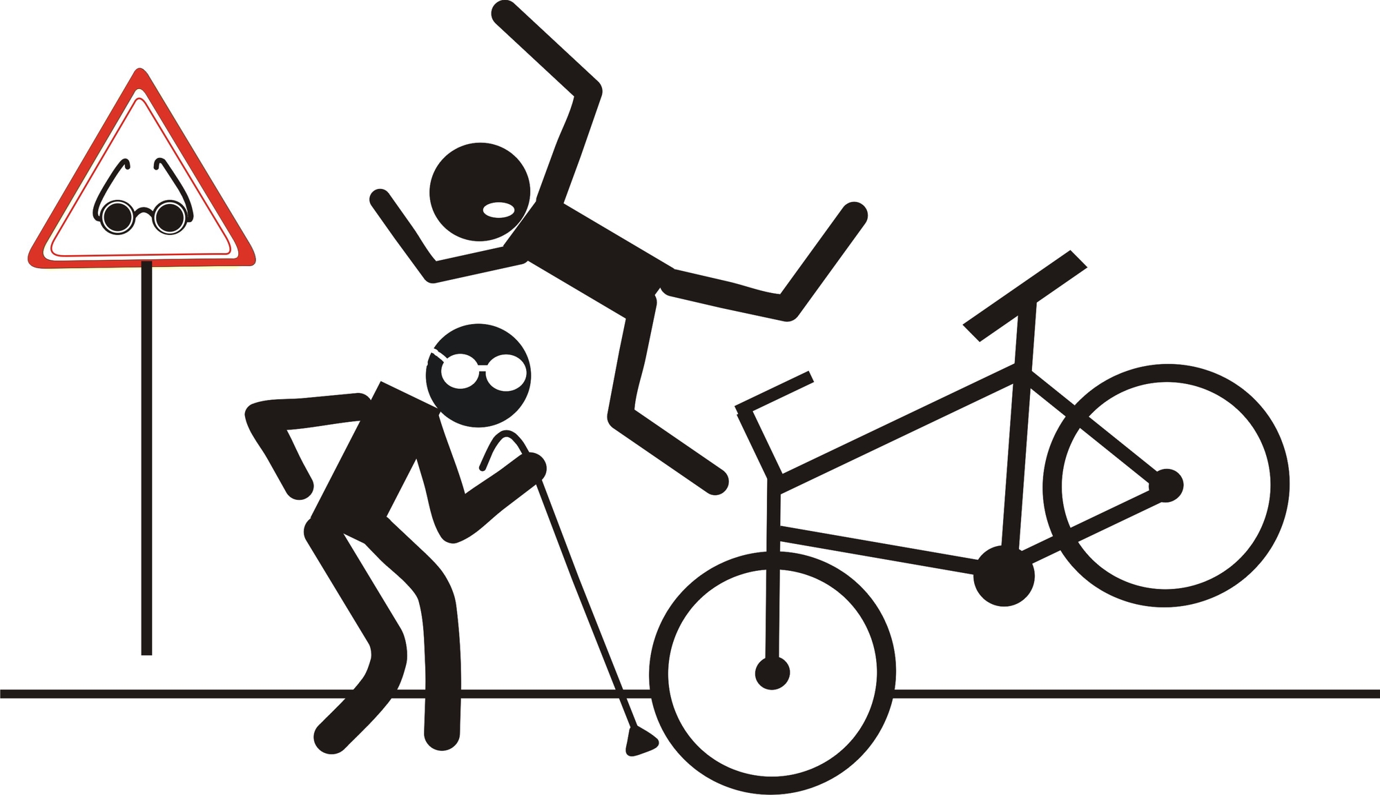 Verkeersongeval met een fietser