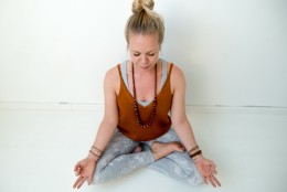 Yoga teacher Sarah Bierens