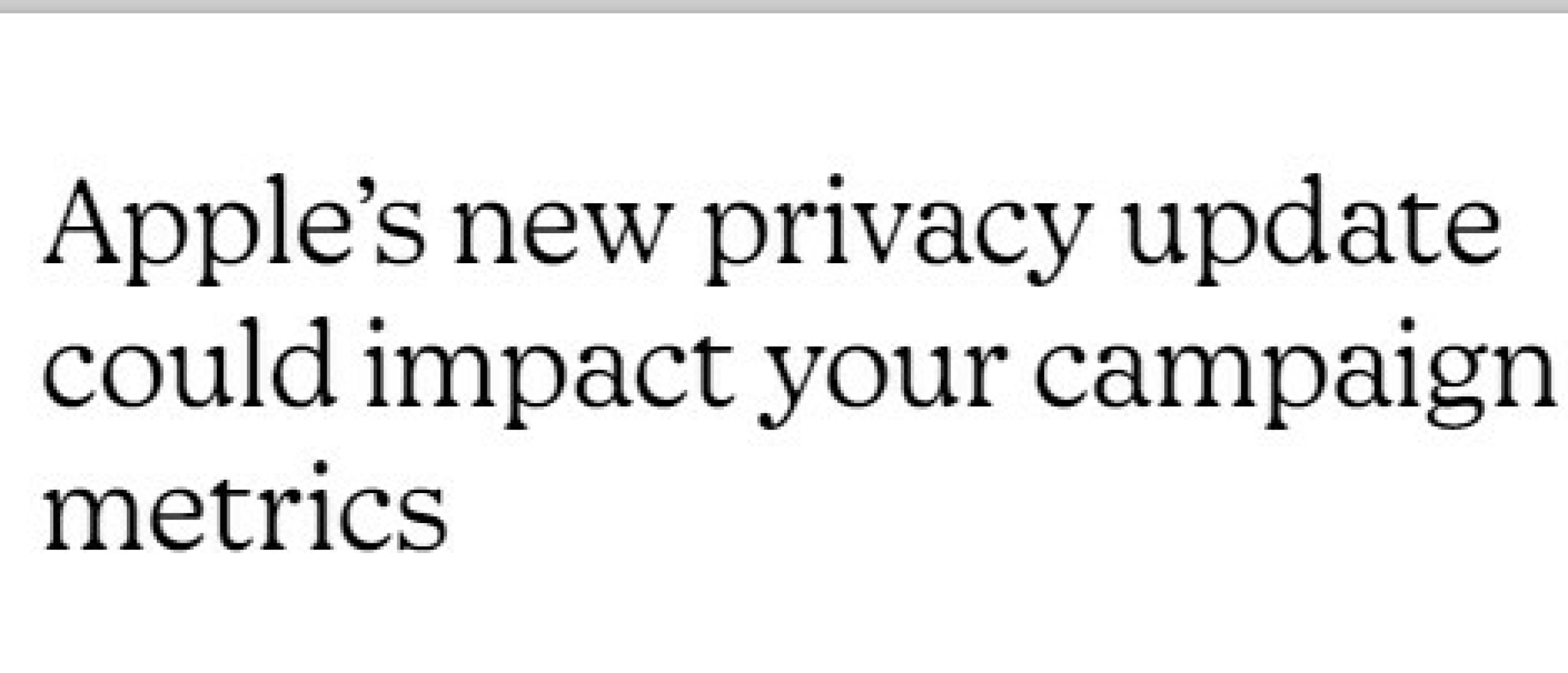 Wat houdt de Apple privacy update in voor Mailchimp?