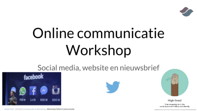 Online communicatie workshop: integreren en leren