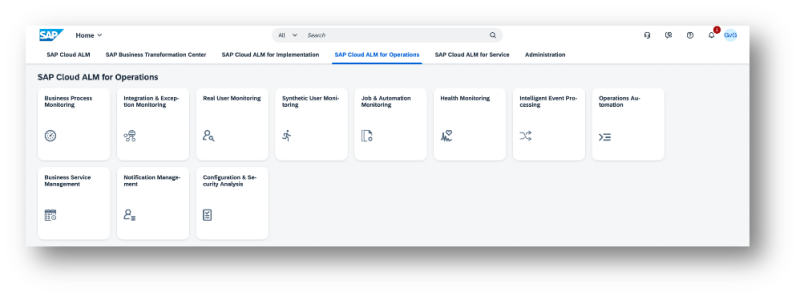 SAP CALM for Operations