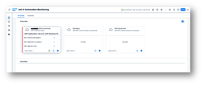 Cloud Application LifeCycle Management - Job & Automation Monitoring