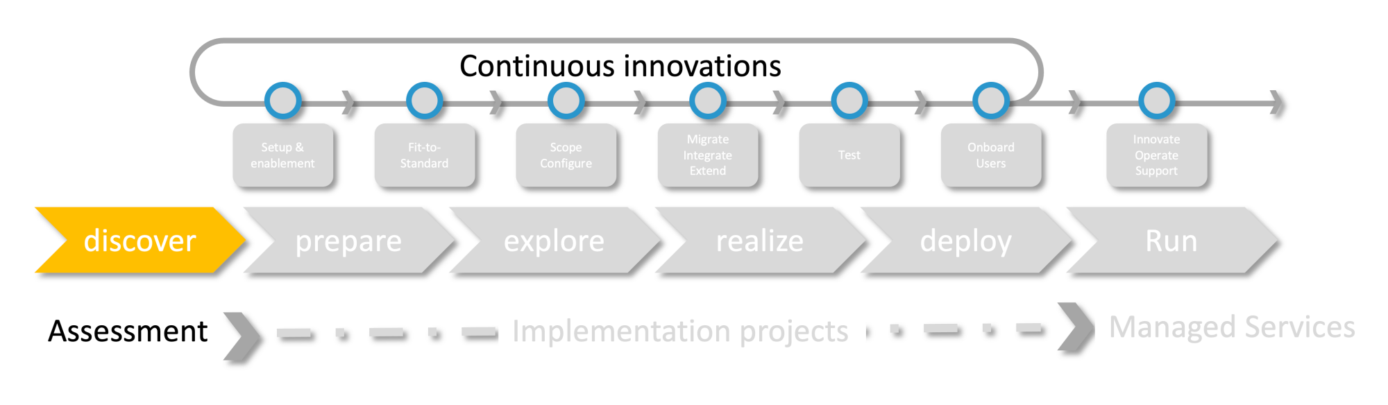 Scheer approach discovery assessment SAP S/4HANA Cloud, Public Edition
