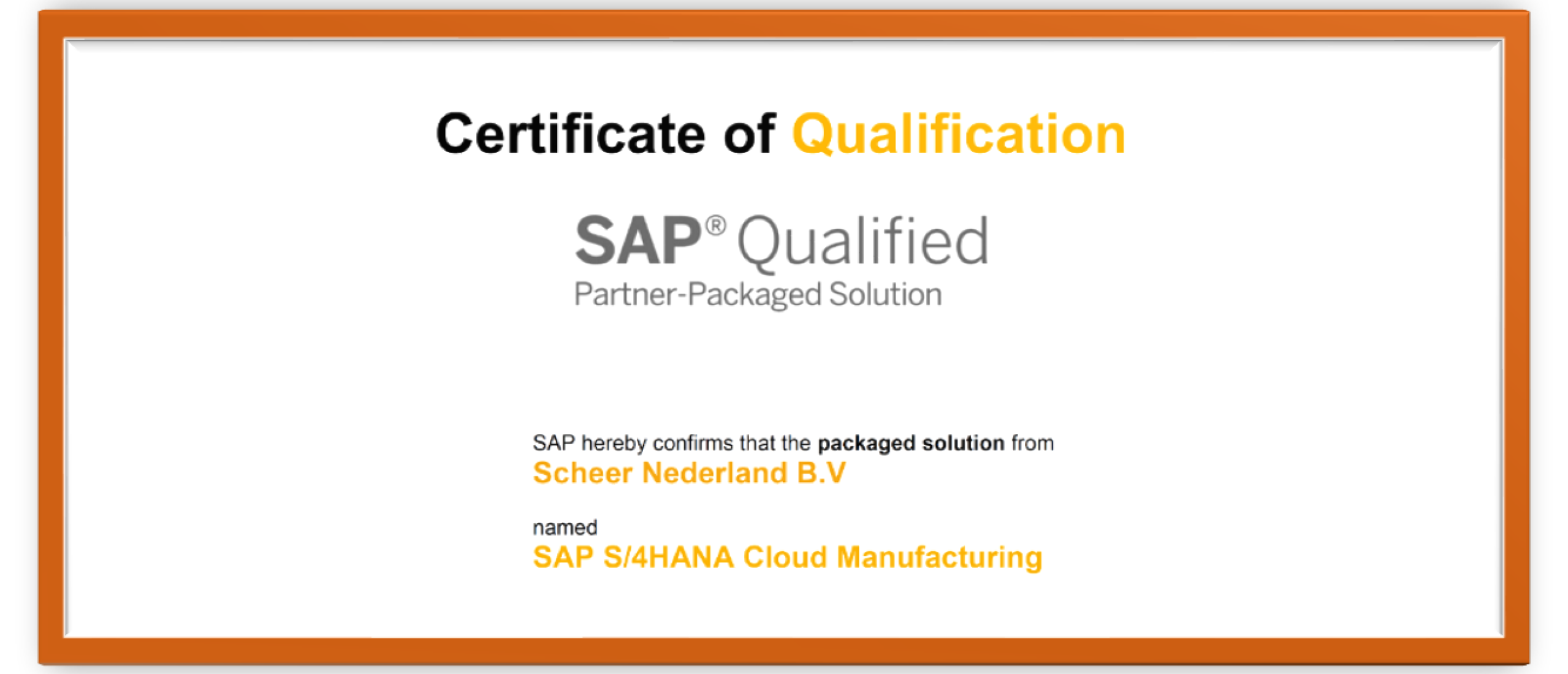 SAP Qualified Partner Packaged Solution for Manufacturing with SAP S/4HANA Cloud, public edition