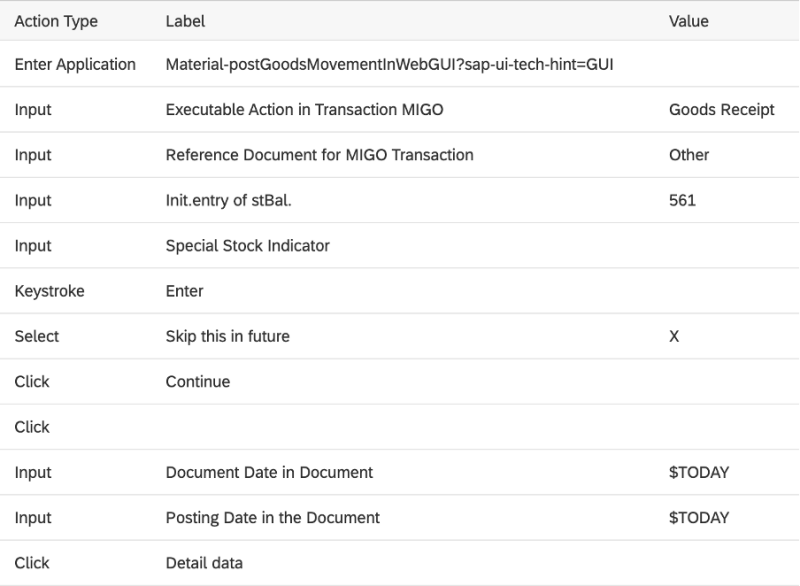 Automated Testing - Test Script