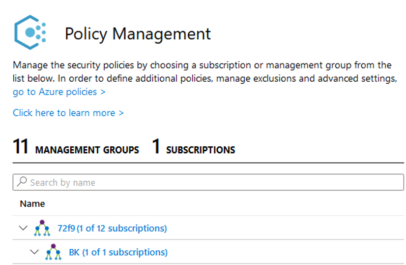 SAP on Azure - Security - Policy Management