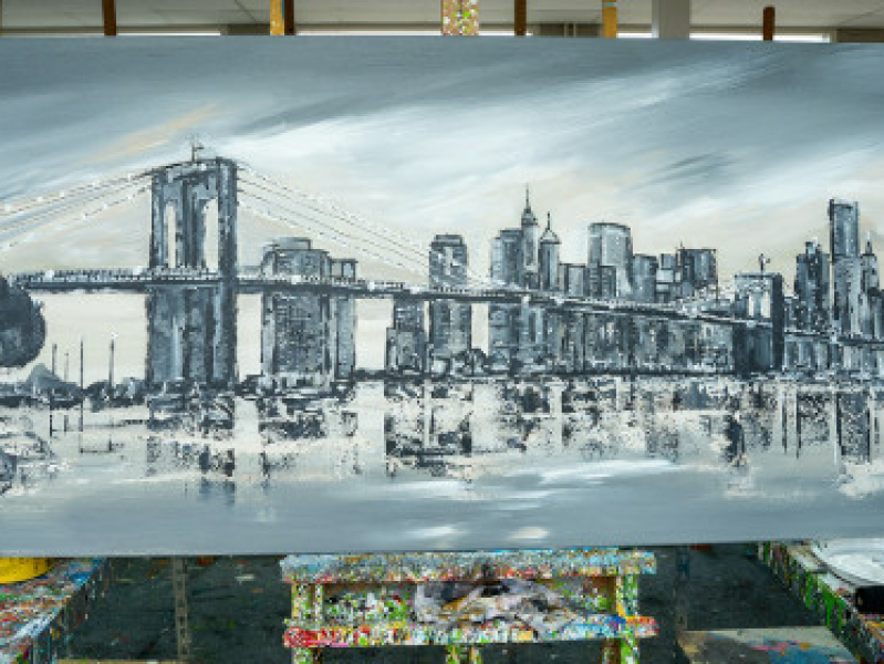 Brooklyn Bridge schilderen met Corrie Leushuis