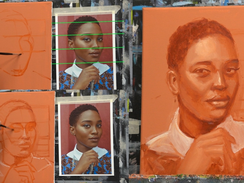 cursus portret schilderen met toon nagtegaal