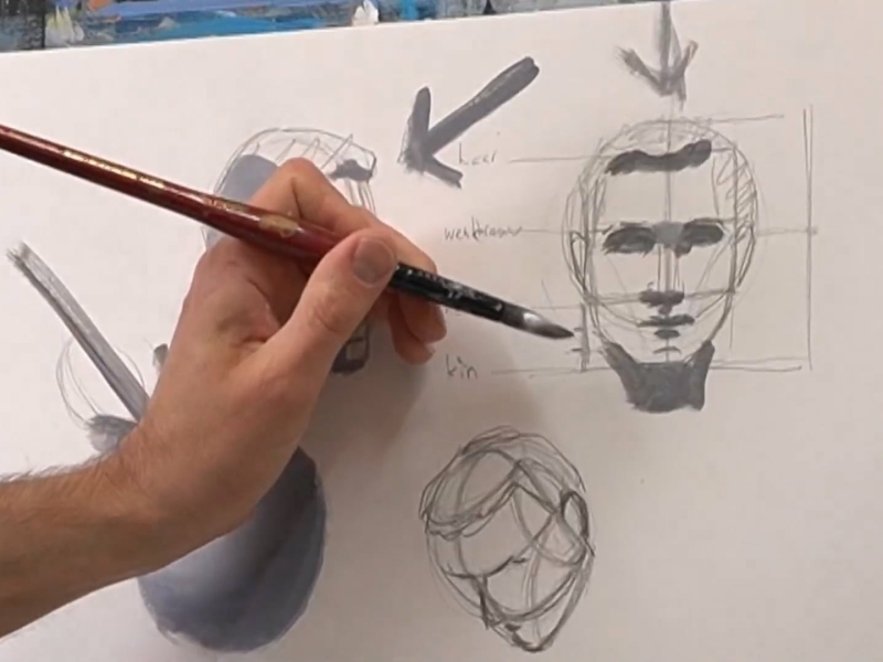 cursus portret schilderen met toon nagtegaal