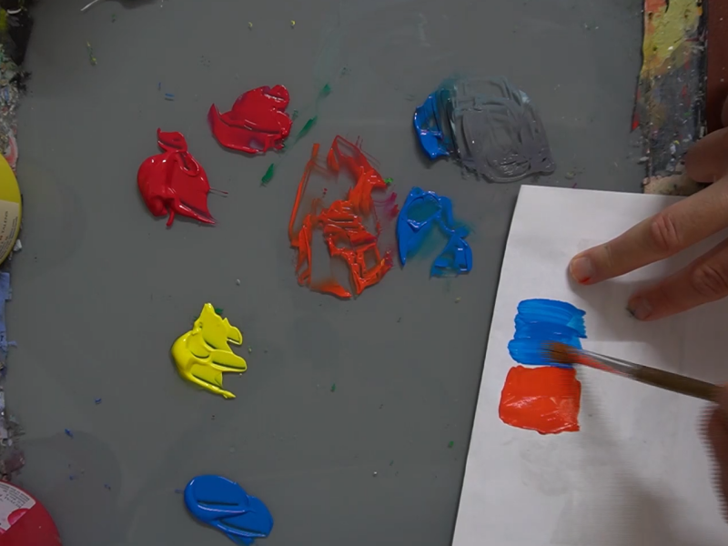 kleurentheorie en kleuren mengen