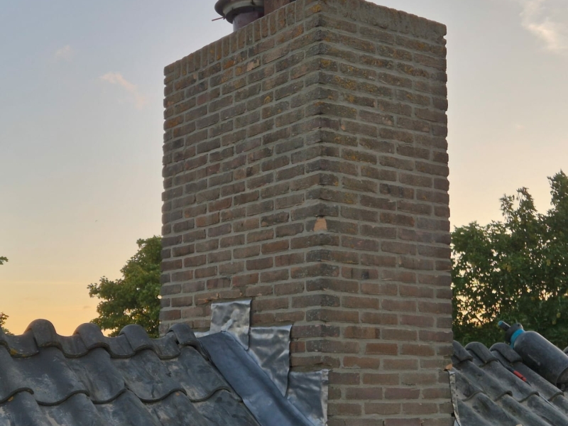 Schoorsteen lood reparatie