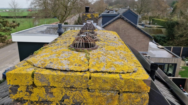 Schoorsteen bovenplaat renovatie