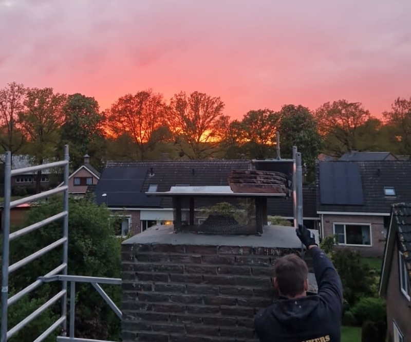 Schoorsteen bovenplaat renoveren