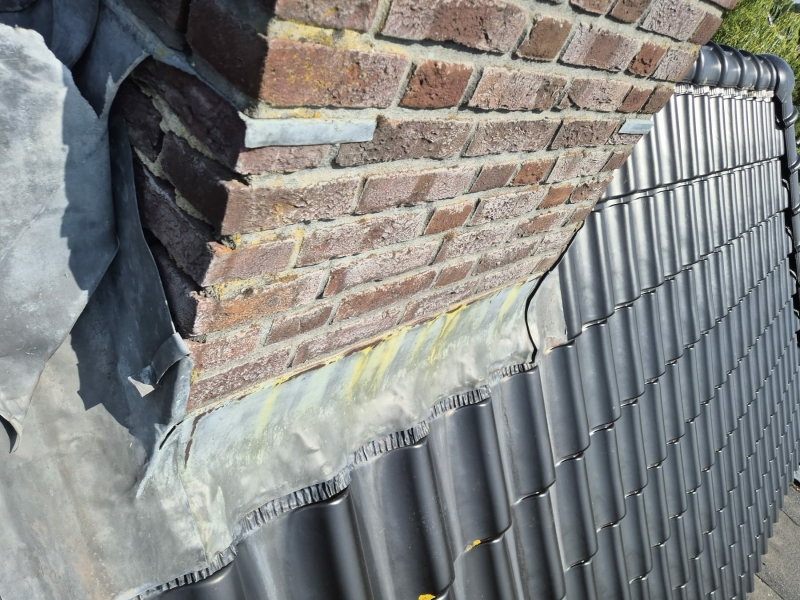 Schoorsteen voegwerk vooraf
