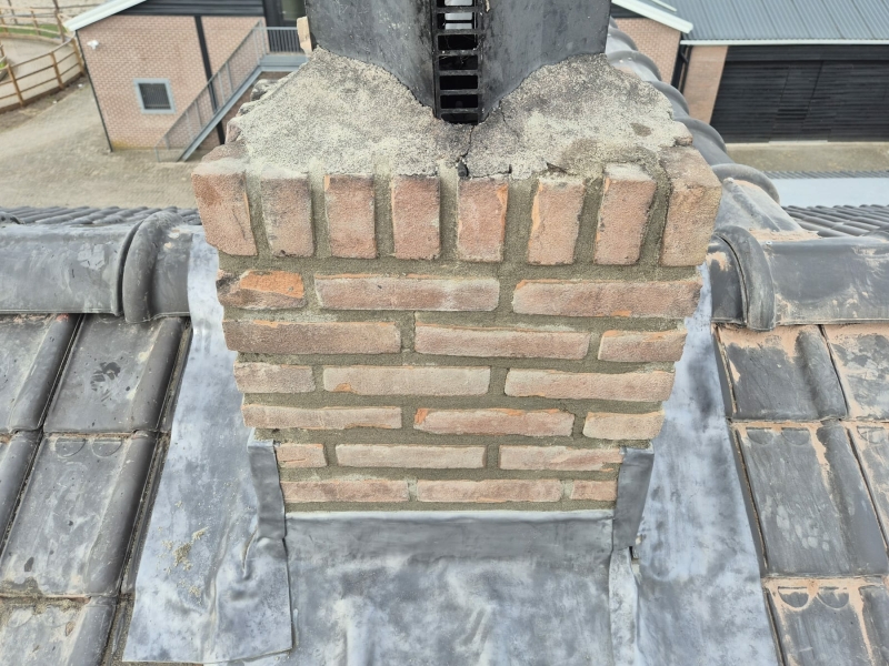 Schoorsteen renovatie Voorthuizen