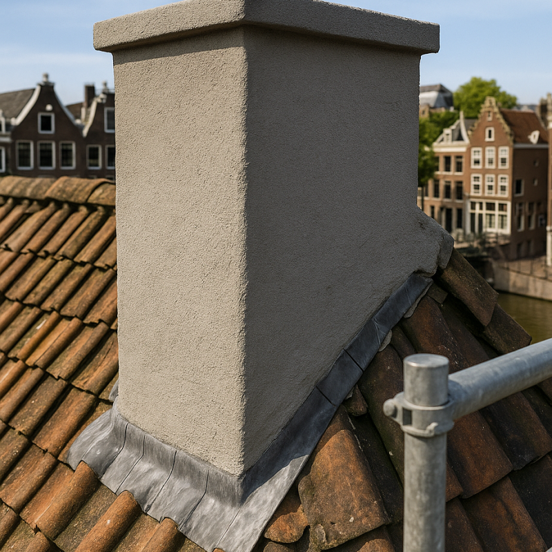 Schoorsteen bepleisteren