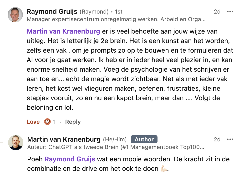 Reactie op boek Raymond Gruijs