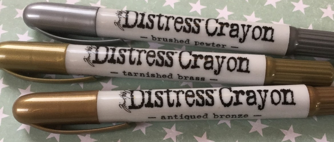 Over Distress Crayons Metallic