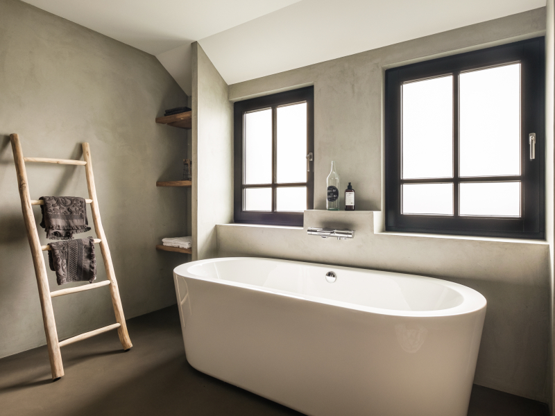 Mortex in badkamer