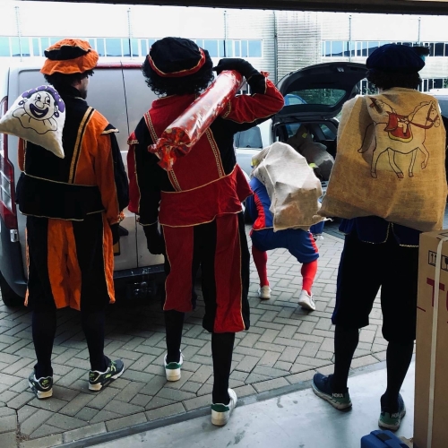 Onze pieten onderweg