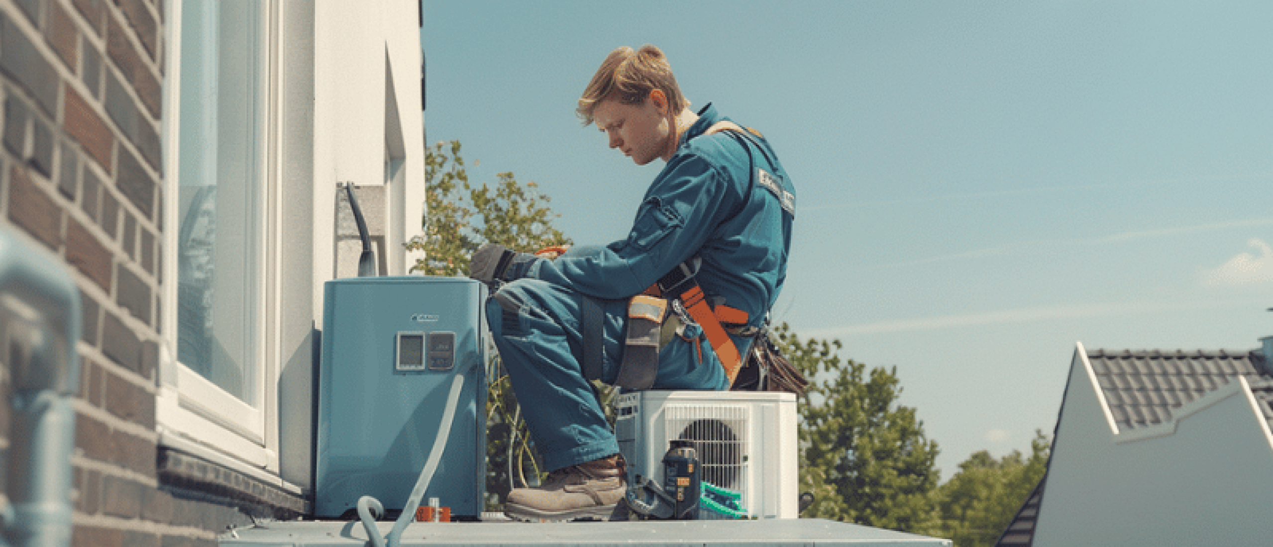 Airco aan zijgevel mag dat