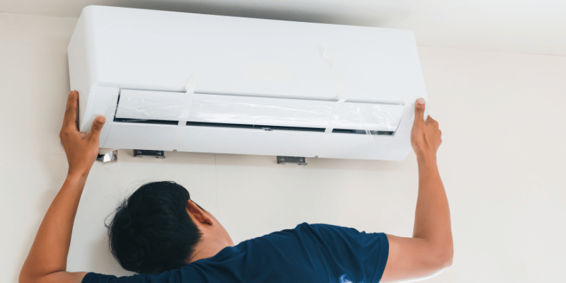 voorgevulde split airco zelf installeren