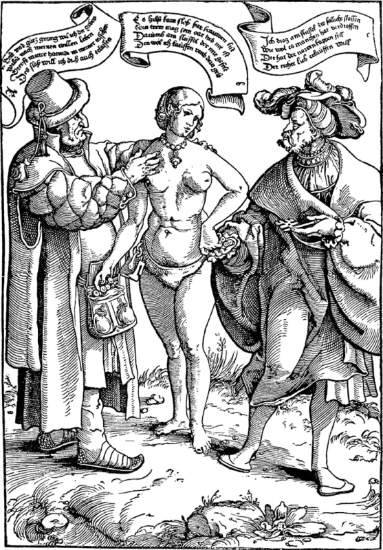 16th century print, British Museum depicting a cuckhold husband 16th century print, British Museum depicting a cuckhold husband