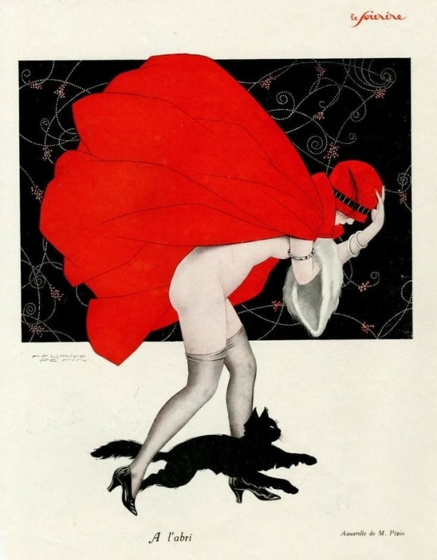 1930s Vintage art cover - Maurice Pépin for Le Sourire Magazine