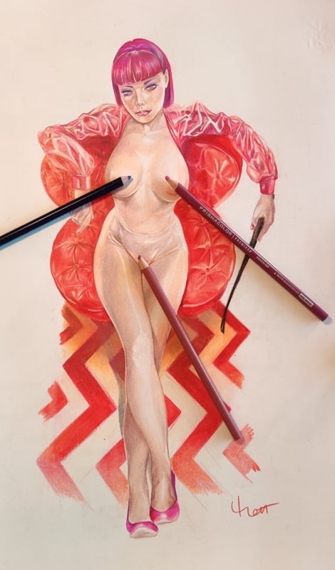 3  LYNCHe, 2020. Pencils on paper by Matt Resinanti, Digital Artist, comic artist, tattooer 3  LYNCHe, 2020. Pencils on paper by Matt Resinanti, Digital Artist, comic artist, tattooer