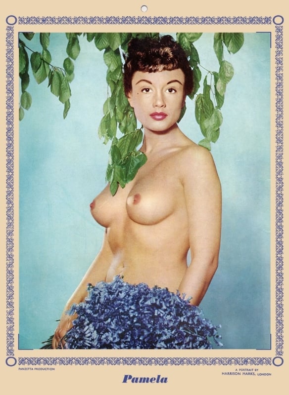 A calendar portrait of Pamela by George Harrison Marks, the mid-1950s