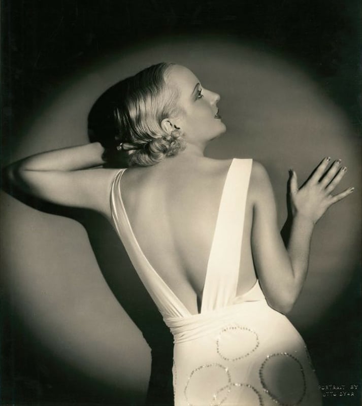 Actress Carole Lombard photographed by Otto Dyar in 1932