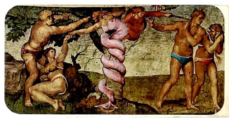 Adam and God, on the ceiling of the Sistine Chapel by Dan Greenberg