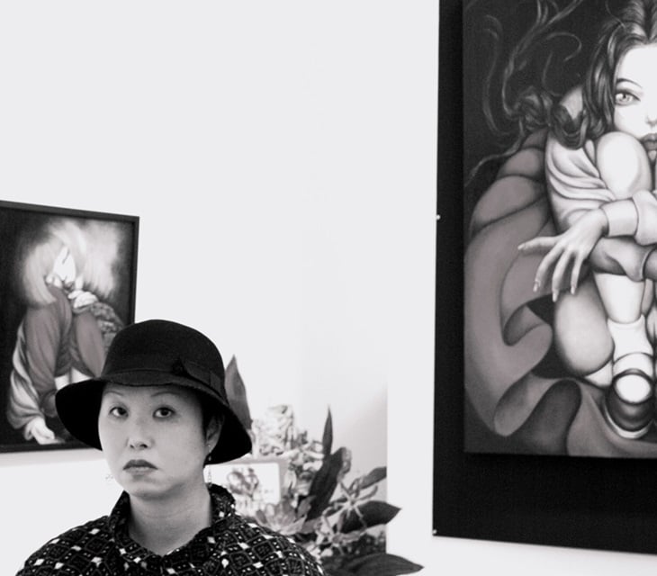 Aki Narita and her paintings