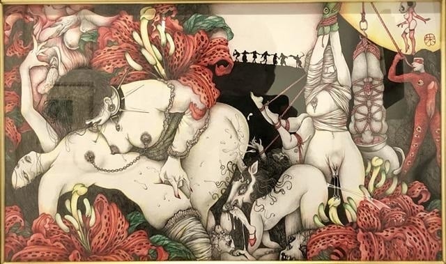 Aki Narita erotic painting