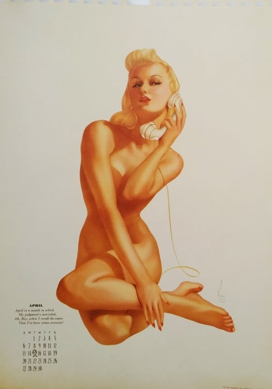 alberto vargas Miss April from the 1941 Esquire Varga calendar