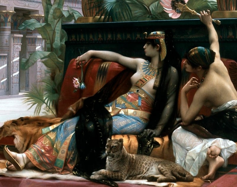 Alexandre Cabanel, Cléopatre essayant des poisons sur des condamnés à mort. Cleopatra Testing Poisons on Condemned Prisoners (1887) - detail