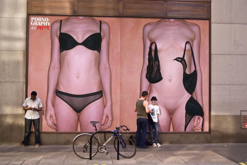 Alva Bernadine, Pornography As Art virtual billboard exhibition, 2015