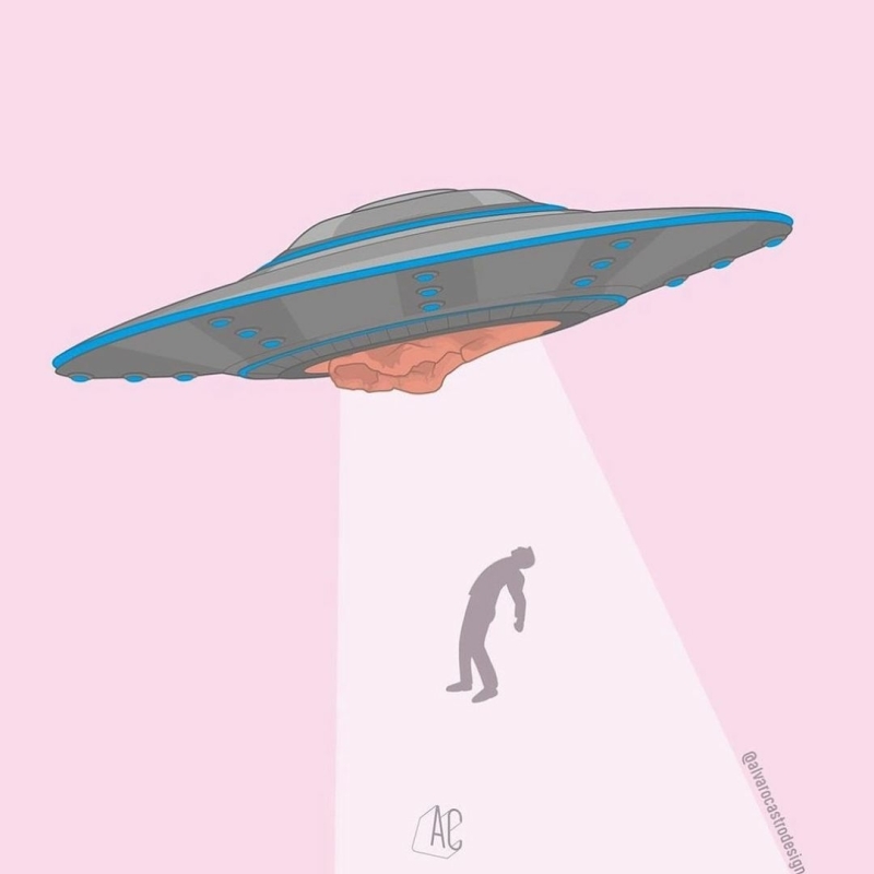 alvaro Castro flying saucer