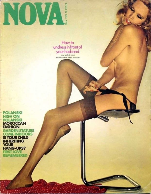 Amanda Lear on the cover of NOVA Magazine, 1971