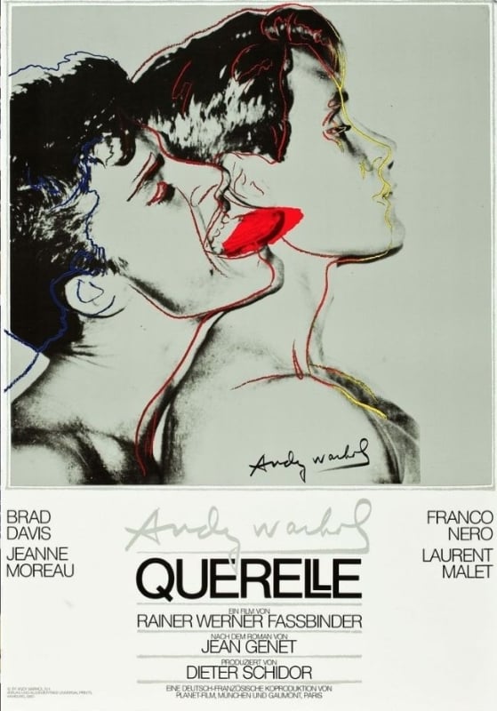Andy Warhol, poster for Querelle by Fassbinder