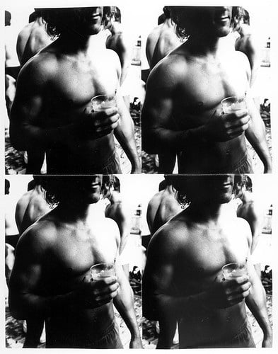 Andy Warhol, Young Man holding a glass, 1976-1986.