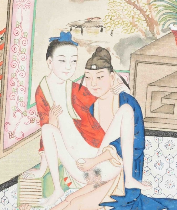 antique Chinese gay erotica (close-up)